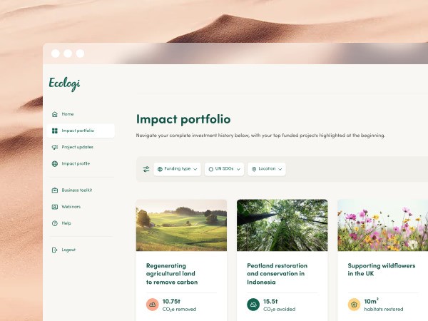 Contribute to nature based restoration